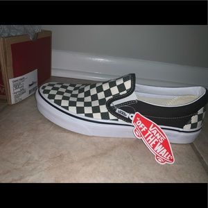 NWT Vans Checkerboard Slip-on